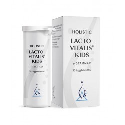 Holistic LactoVitalis New Kids probiotyk dla dzieci dobre bakterie  fruktooligosacharydy FOS podwójna ochrona flora jelitowa